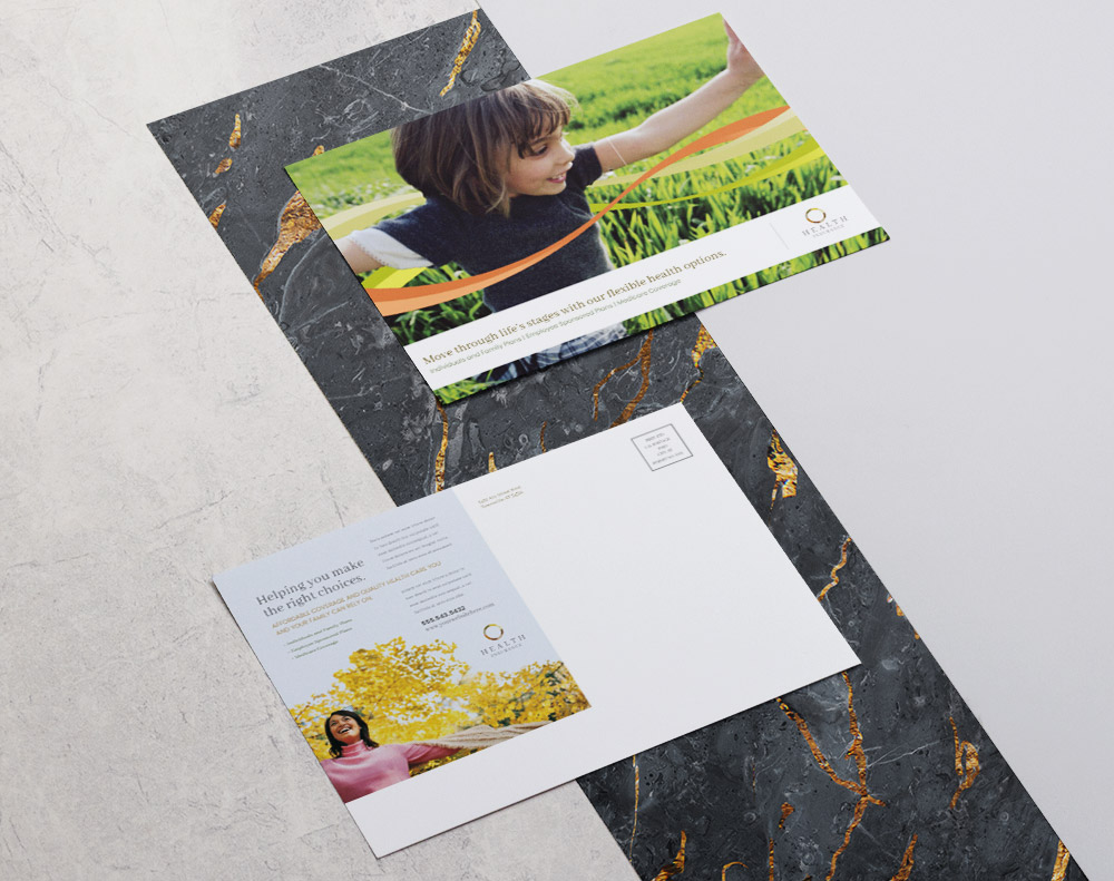 Gloss laminated postcards - Design Template