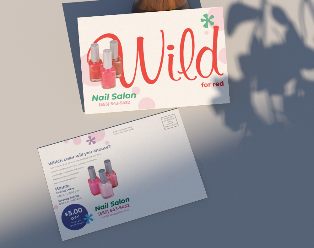 Silk postcards - Design Template