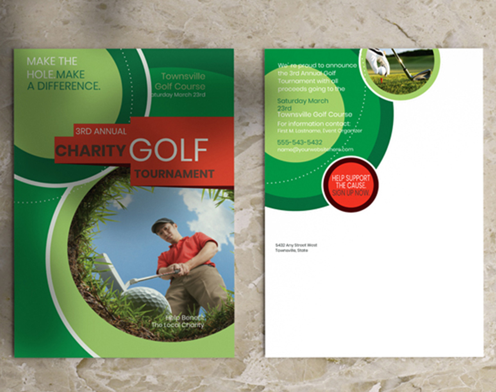 Kraft postcards - Design Template