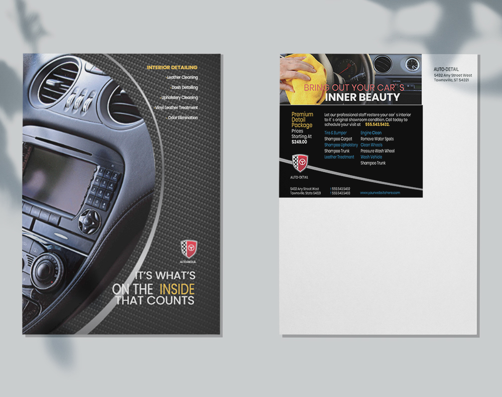 Soft touch postcards - Design Template