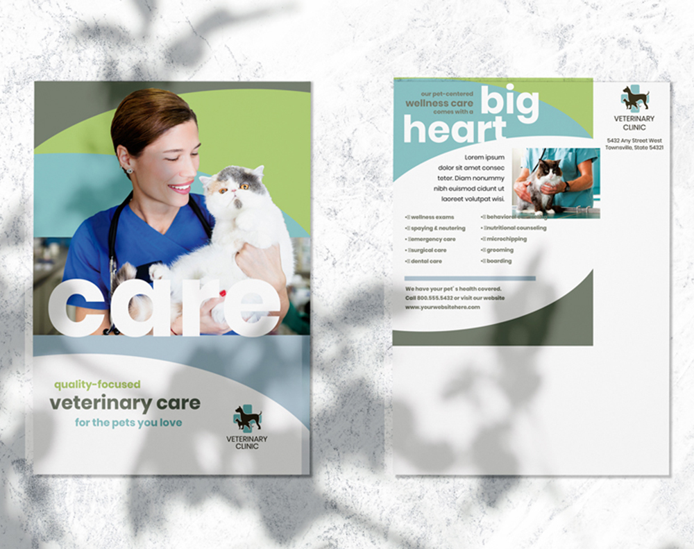 Edge painted postcards - Design Template