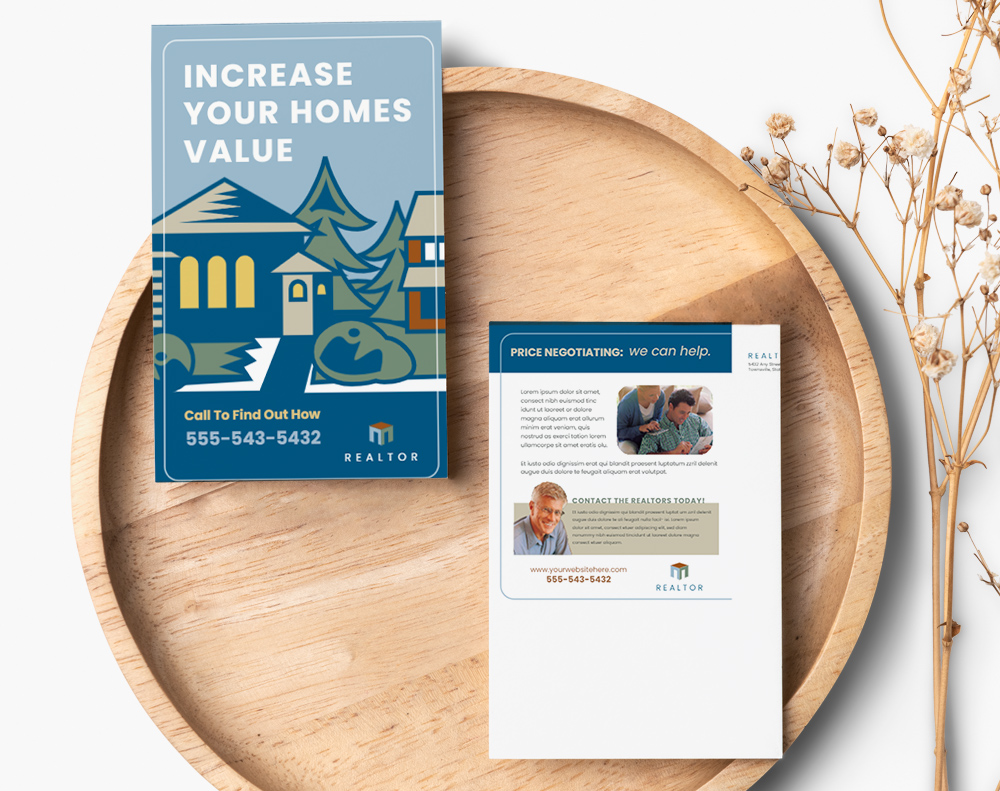 Ultra thick metallic pearl postcards - Design Template