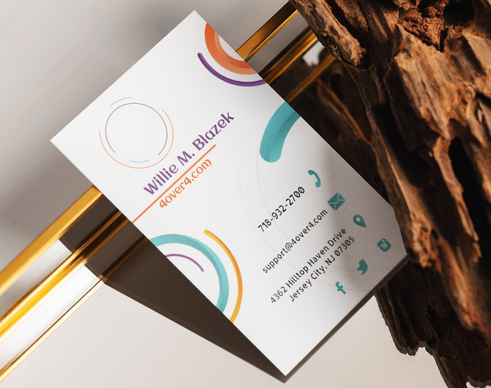Time-saving Goal Business Cards - Design Template