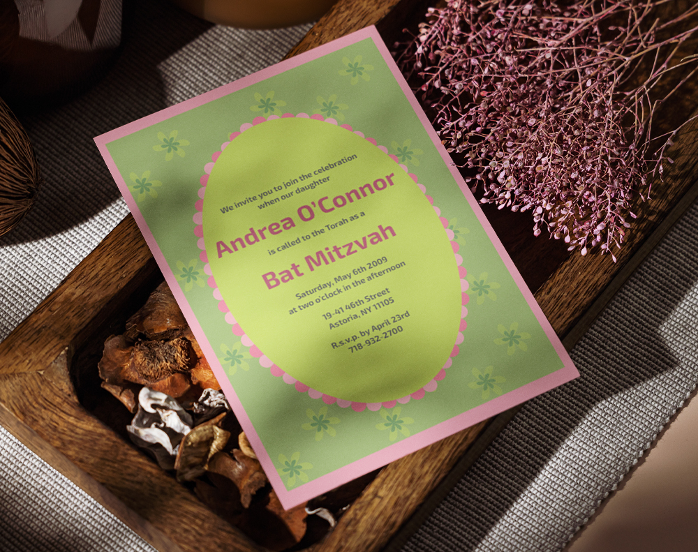 Flat invitations - Design Template