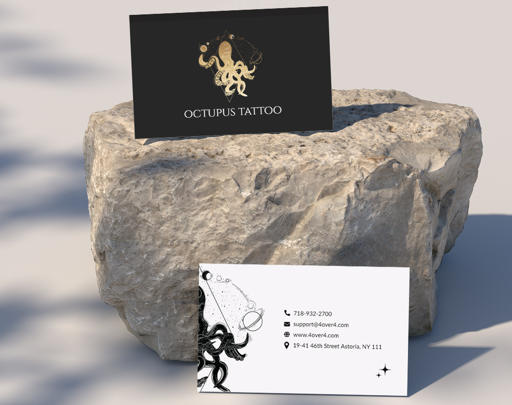 Tattoo Shop Business Card - Design Template