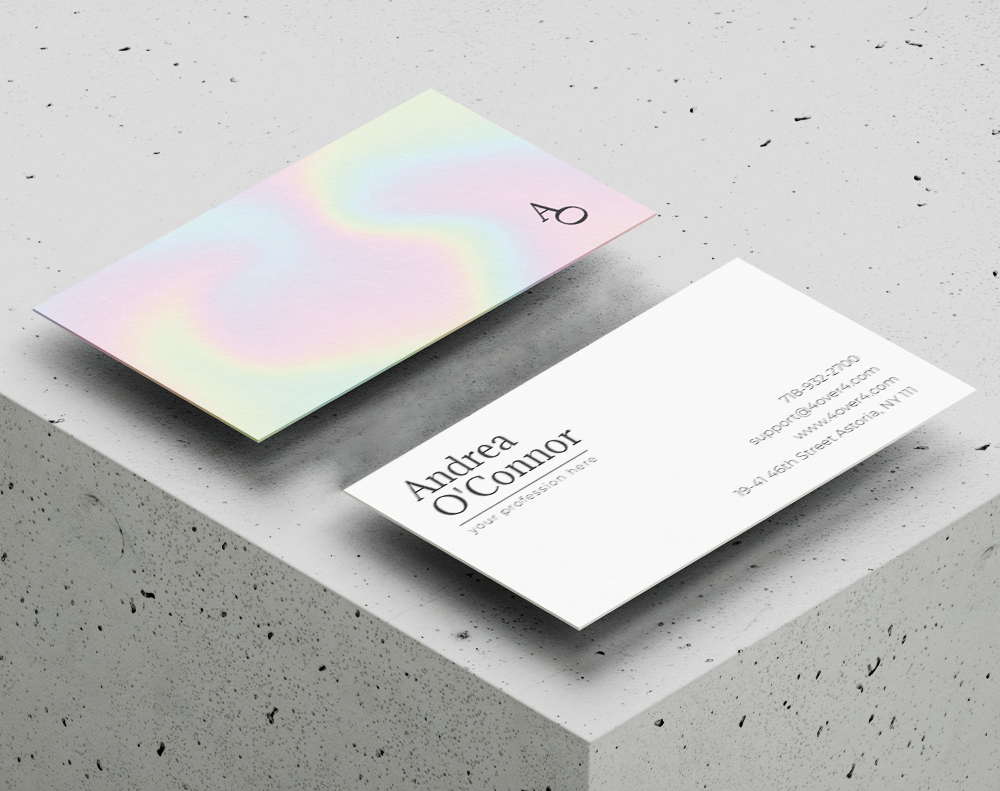 Holographic Business Card - Design Template