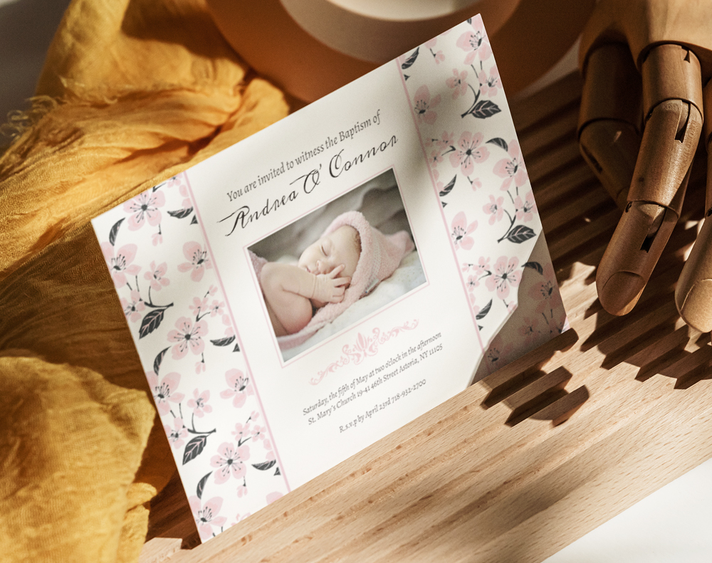 Flat invitations - Design Template