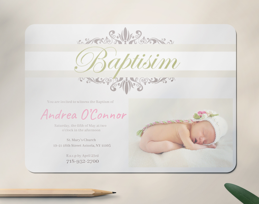 Flat invitations - Design Template