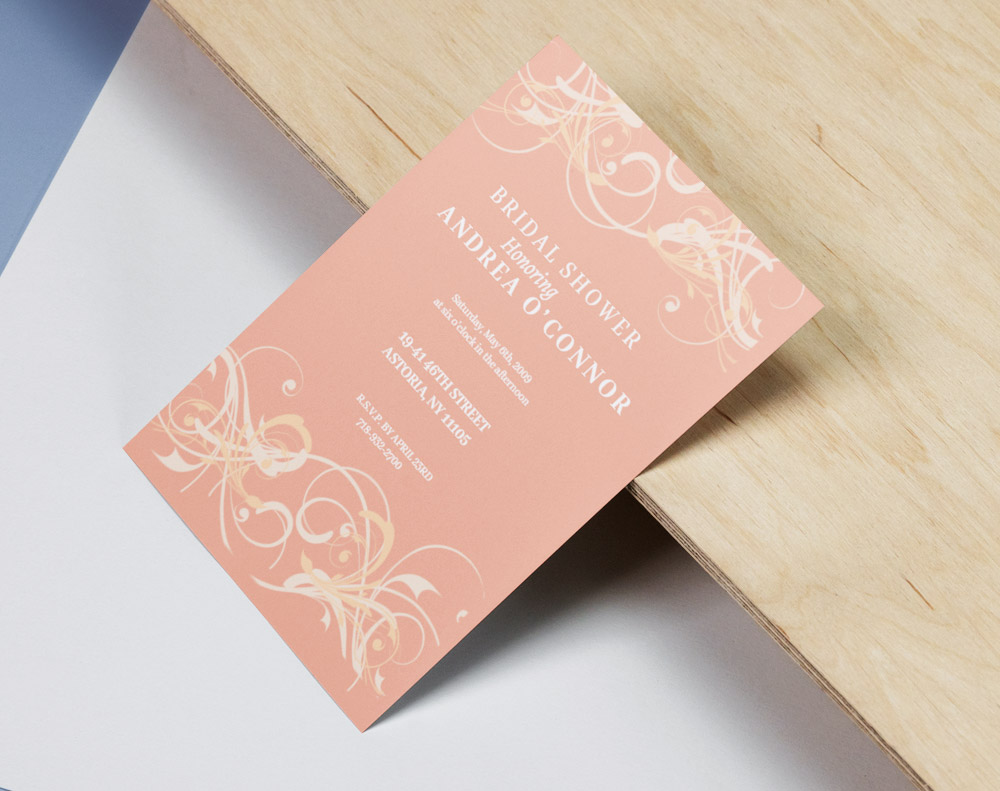 Flat invitations - Design Template