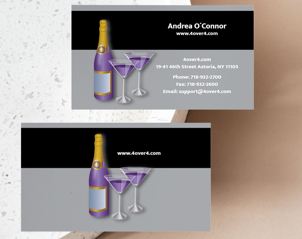 Ultra thick diamond glitter business cards - Design Template