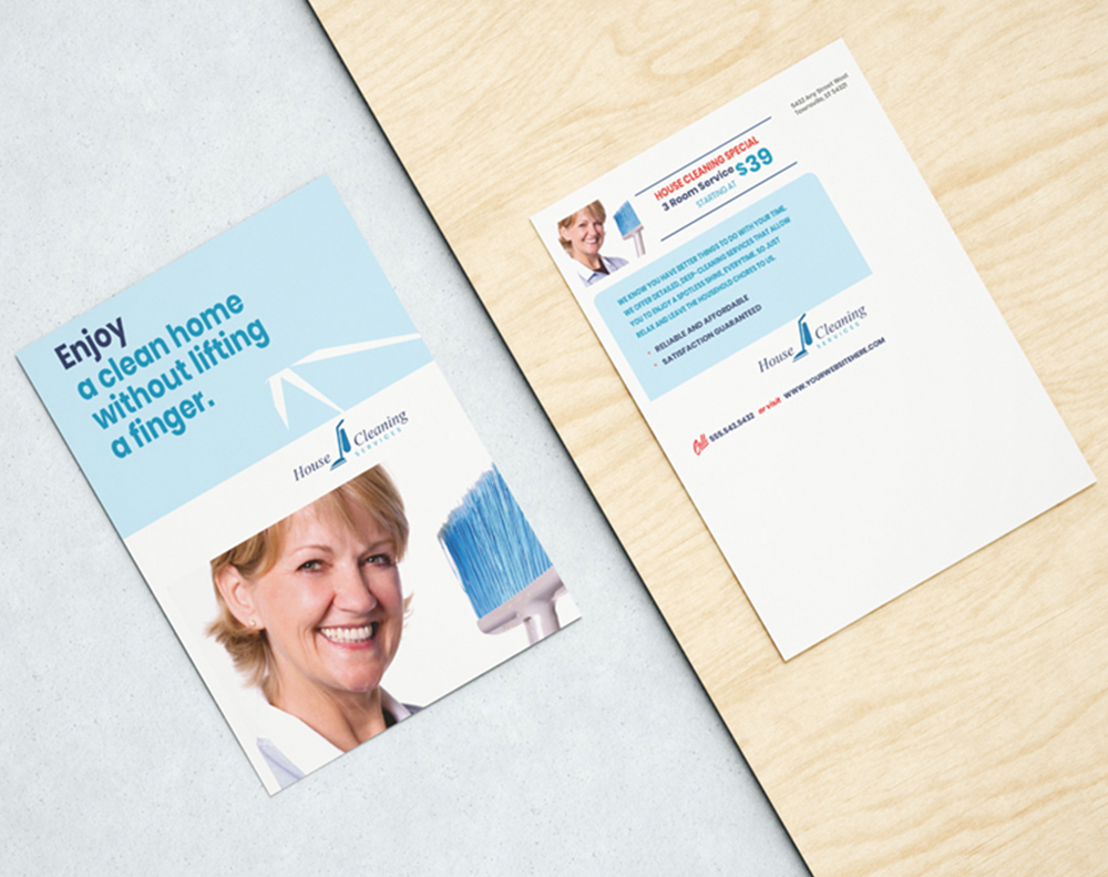 Ultra thick metallic pearl postcards - Design Template