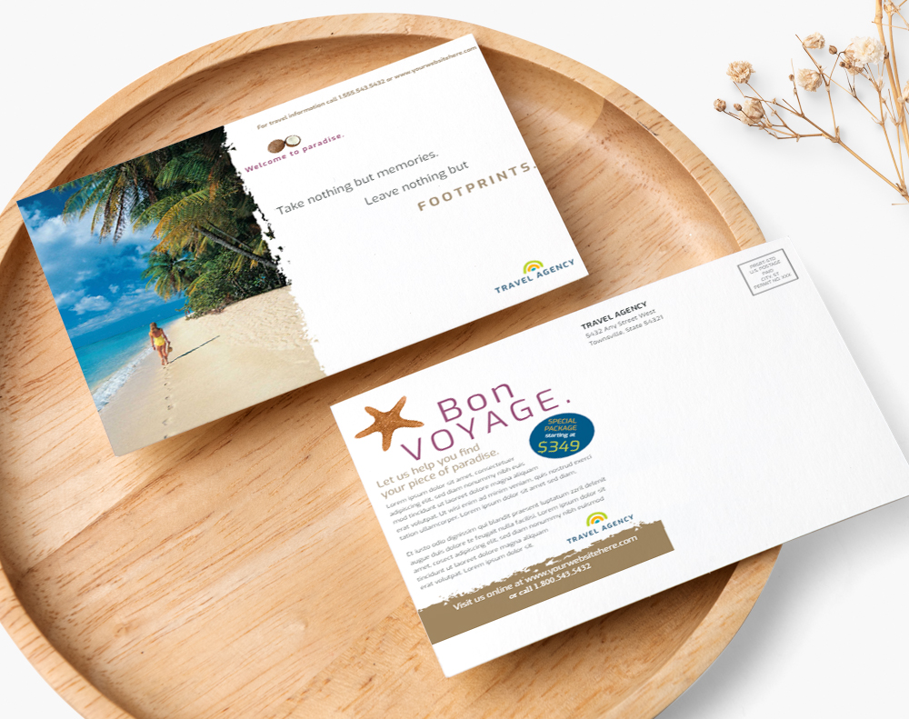 Velvet postcards - Design Template