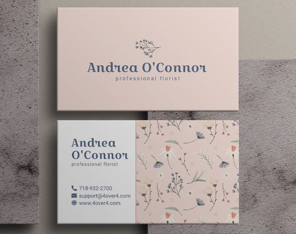 Professional Florist Business Card - Design Template