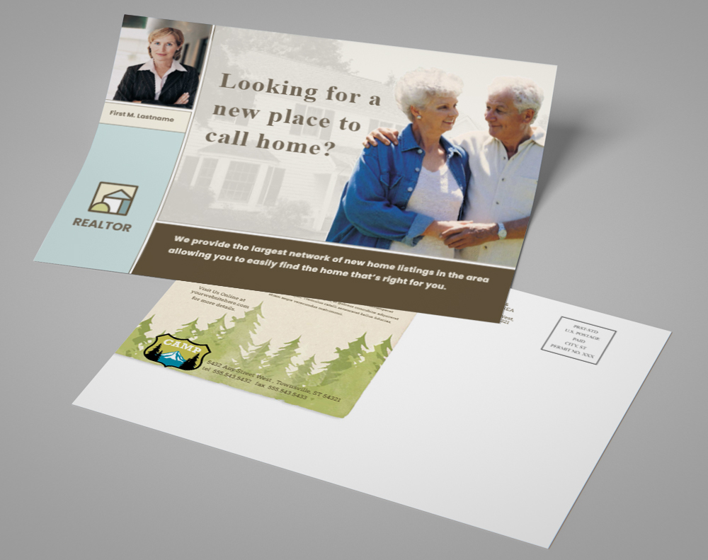 Velvet postcards - Design Template