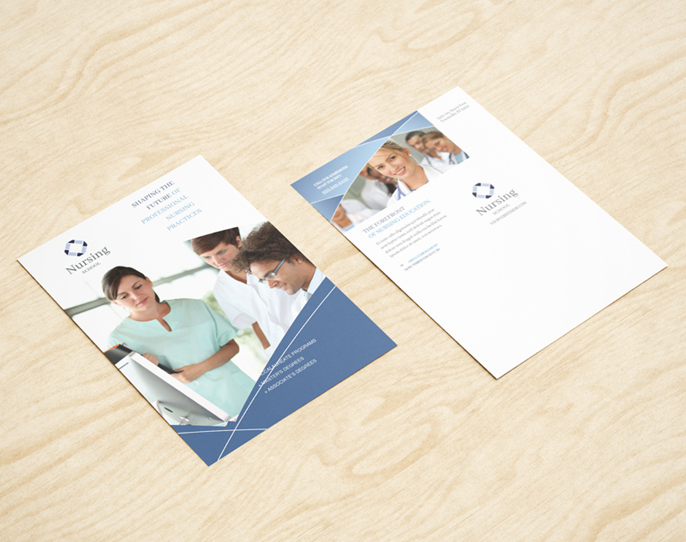 Ultra thick metallic pearl postcards - Design Template