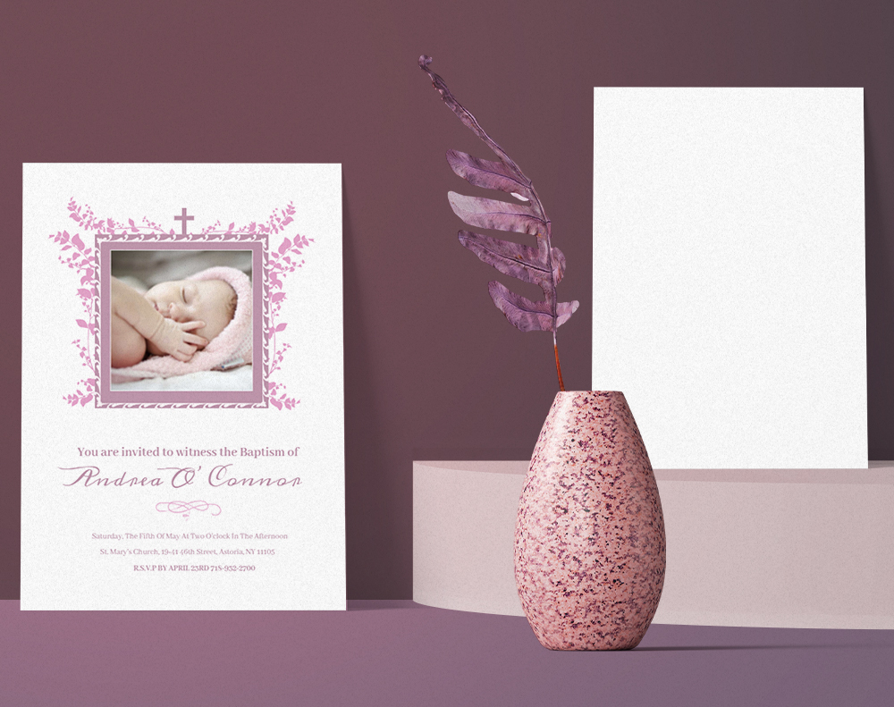 Flat invitations - Design Template