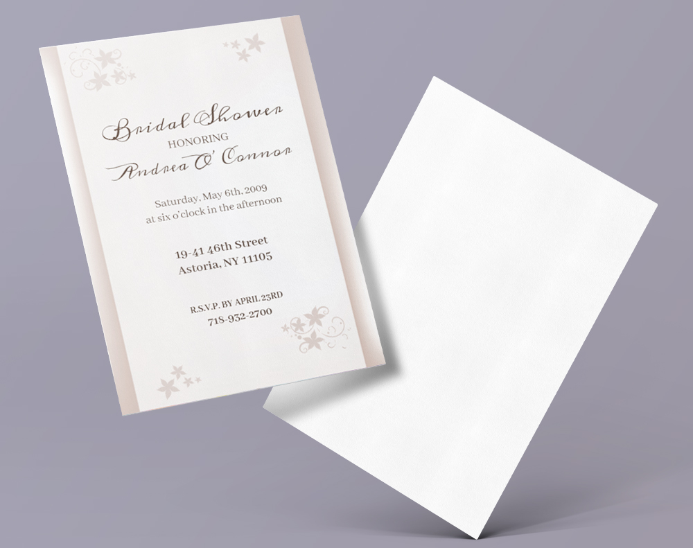 Flat invitations - Design Template