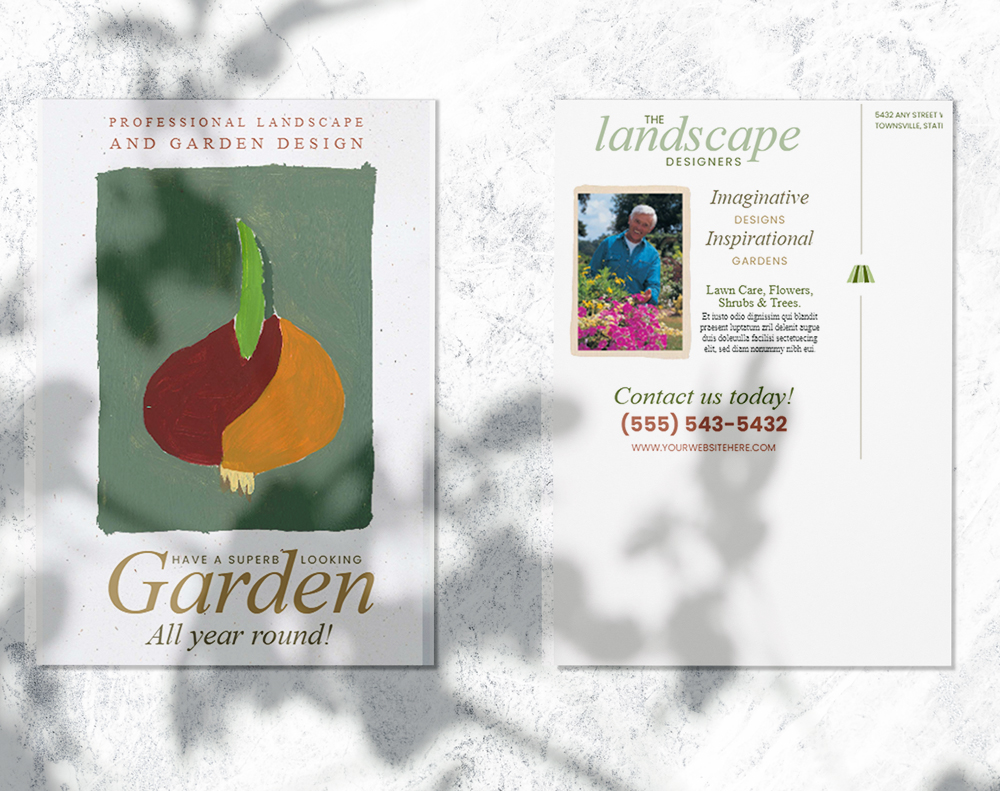 Velvet postcards - Design Template