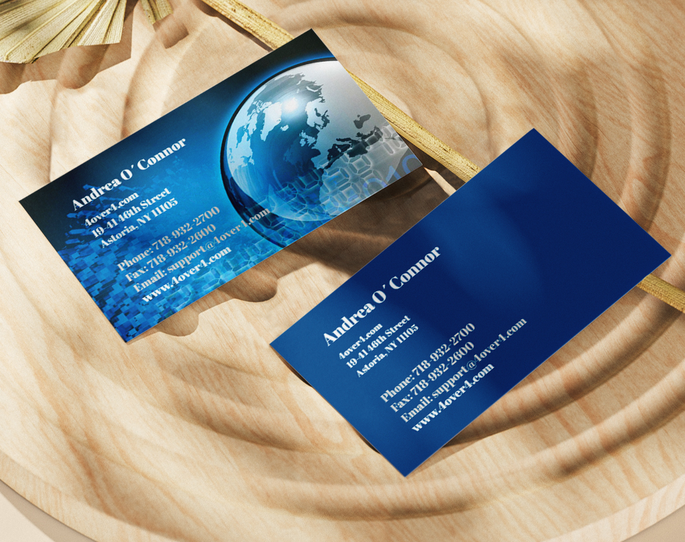 Ultra thick diamond glitter business cards - Design Template