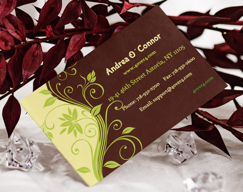 Cotton business cards - Design Template
