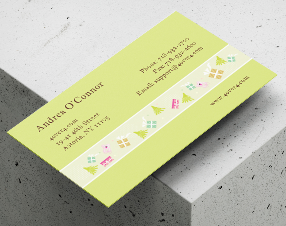 Cotton business cards - Design Template