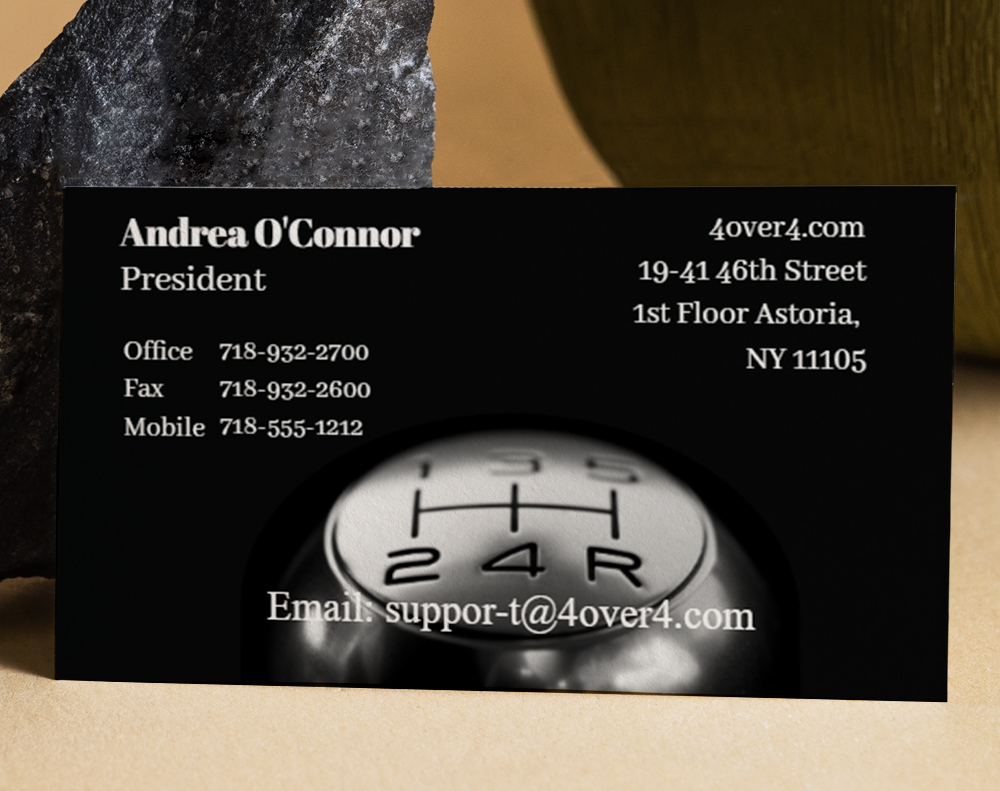 Black business cards - Design Template