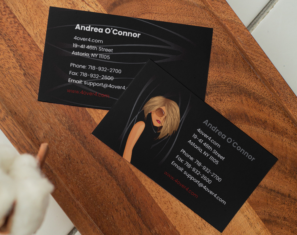Black business cards - Design Template