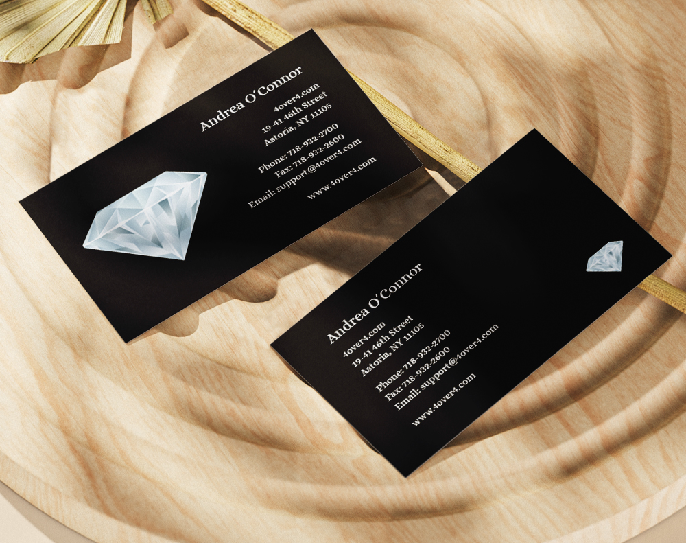 Black business cards - Design Template