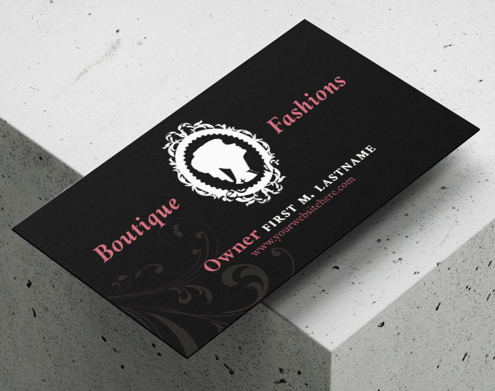 Black business cards - Design Template