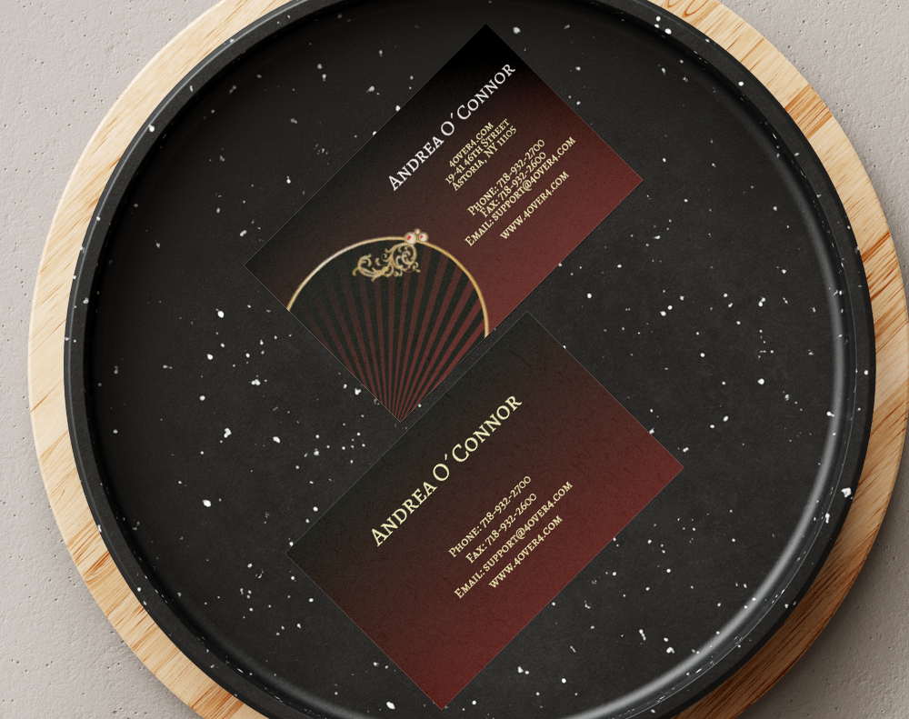 Black business cards - Design Template