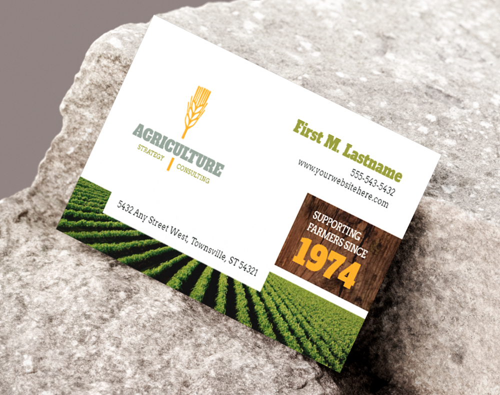 Cotton business cards - Design Template