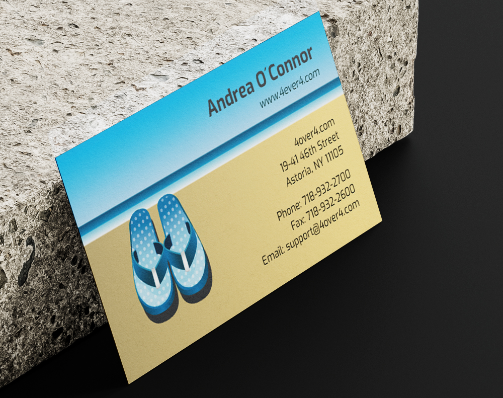 Cotton business cards - Design Template