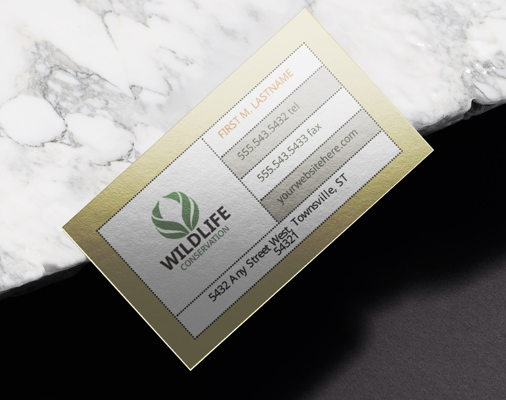 Cotton business cards - Design Template