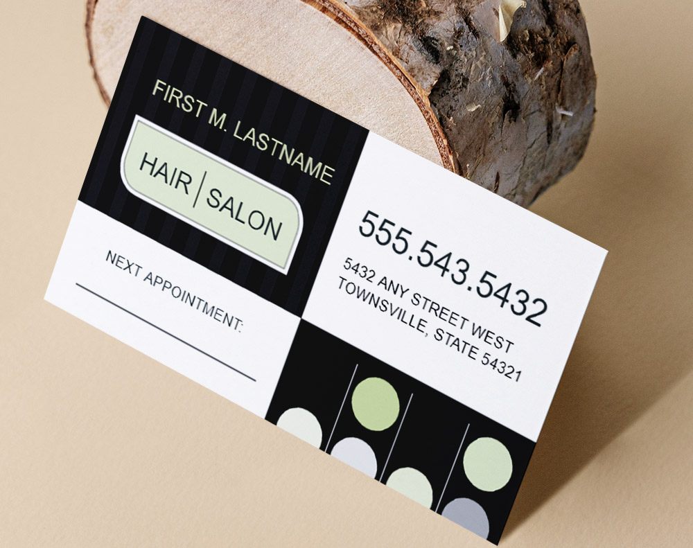 Black business cards - Design Template