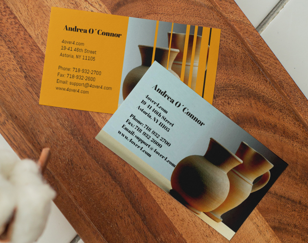 Cotton business cards - Design Template