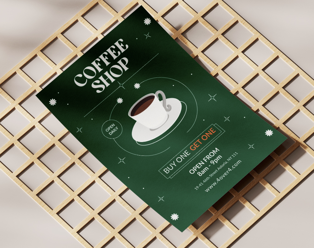 Restaurants & Cafes Flyer - Design Template