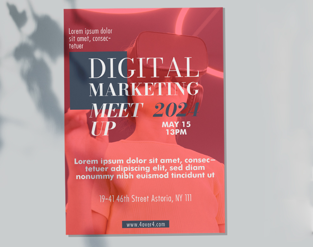 Digital Marketing Poster - Design Template