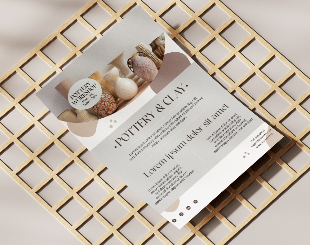 Pottery Workshop Flyer - Design Template