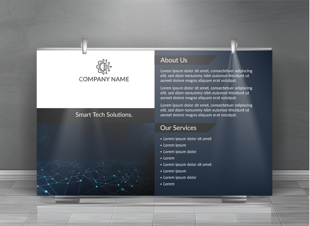 Trade Show Pop up display - Design Template