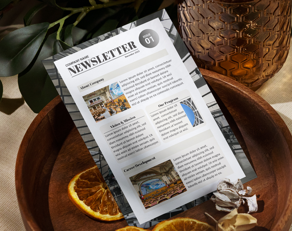 Modern Government Newsletter - Design Template