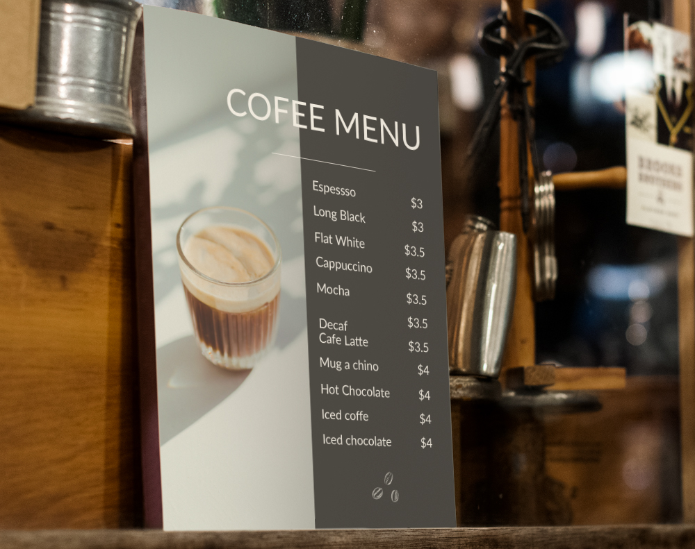 Coffee Menu - Design Template