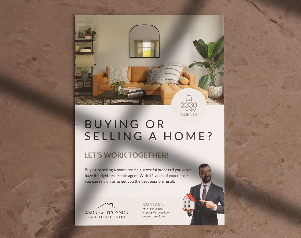 Real Estate Agent Flyer - Design Template