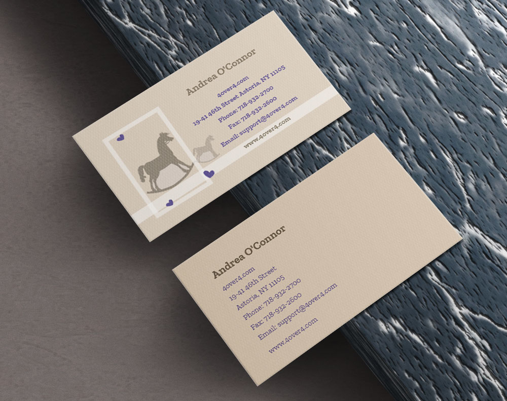 Cotton business cards - Design Template
