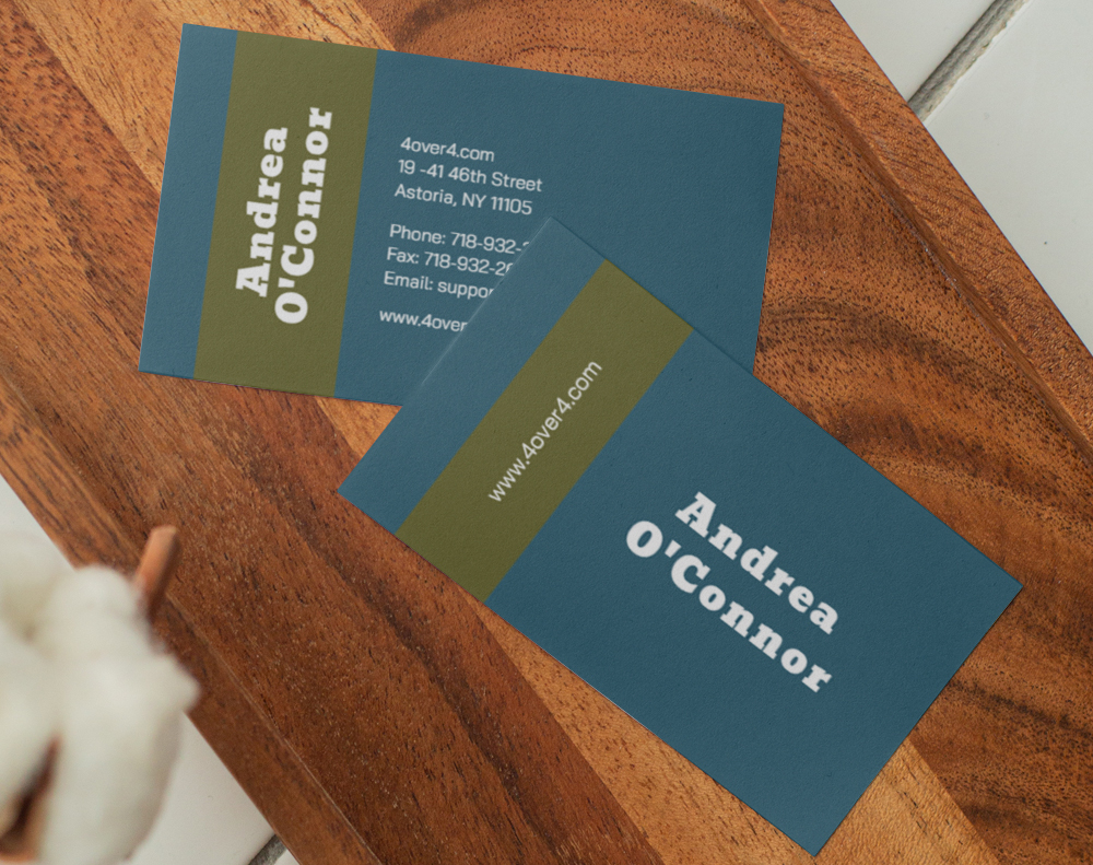 Cotton business cards - Design Template
