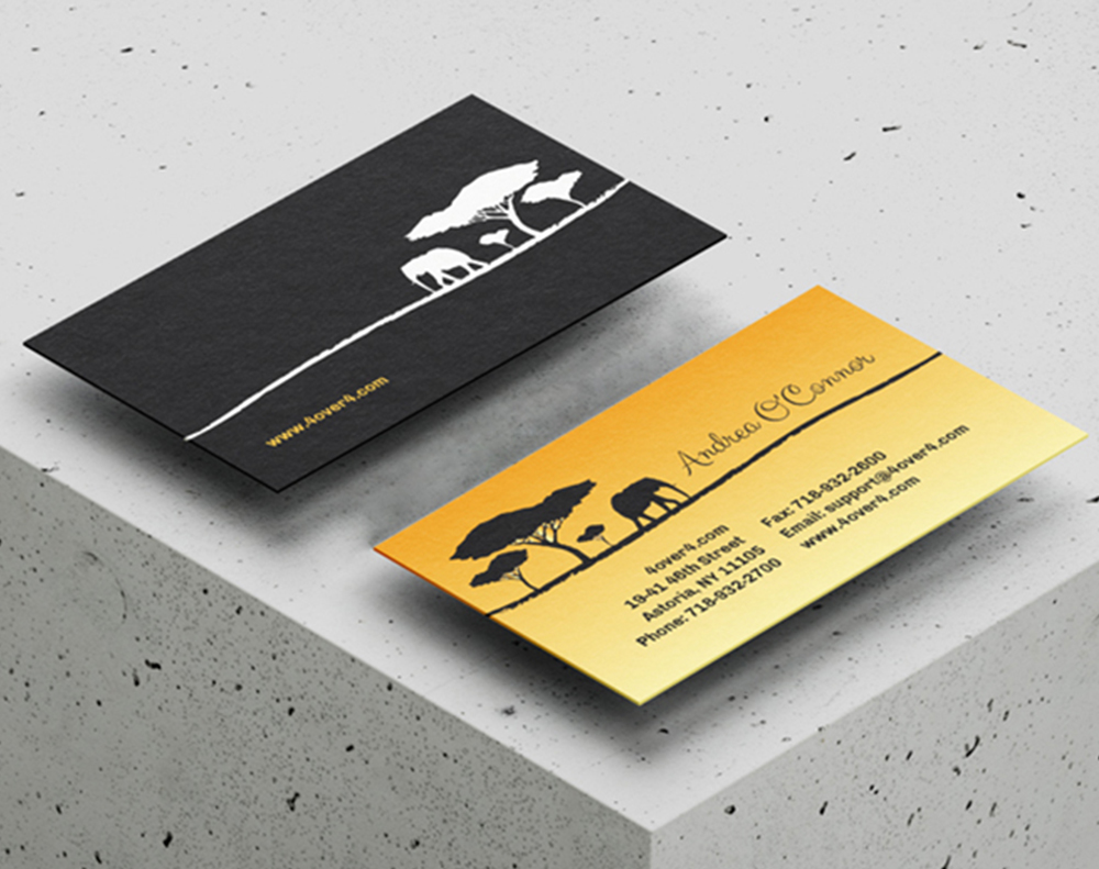 Cotton business cards - Design Template