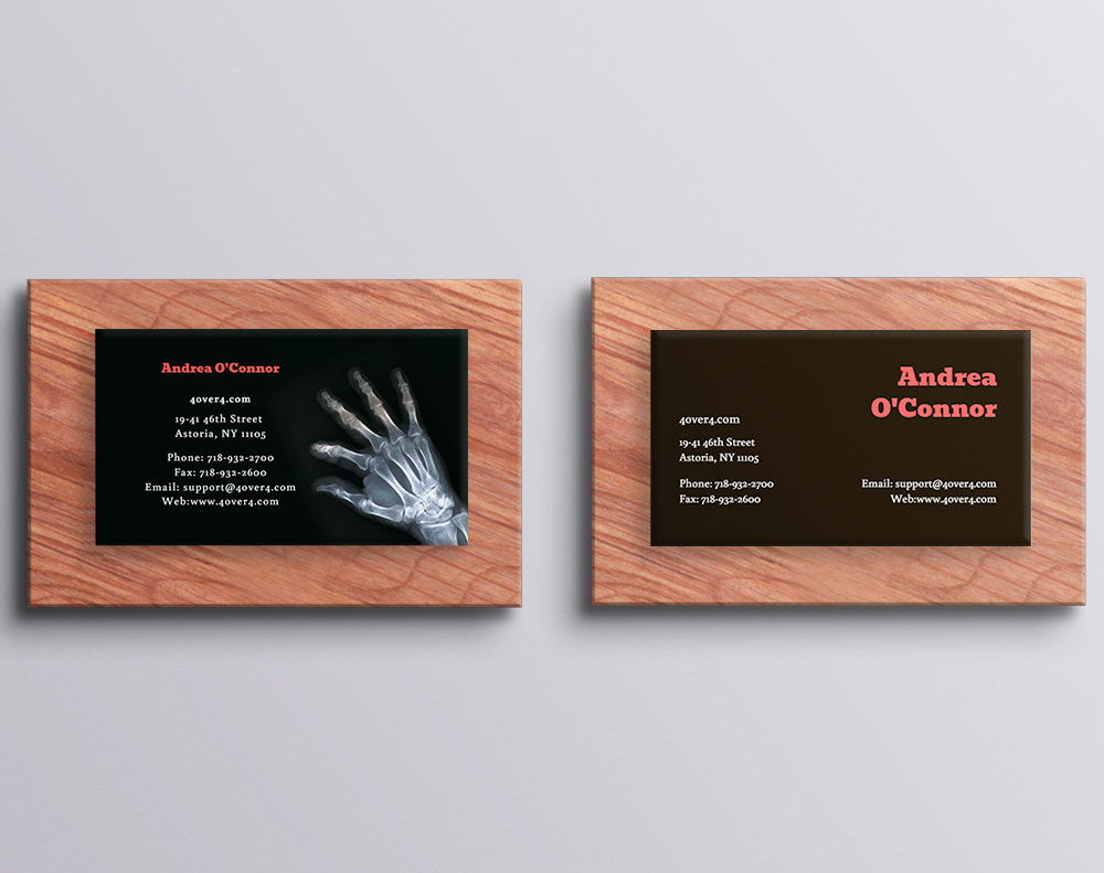 Cotton business cards - Design Template