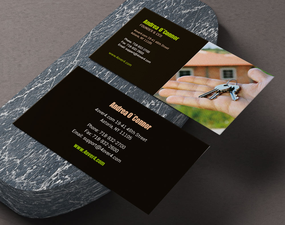 Cotton business cards - Design Template