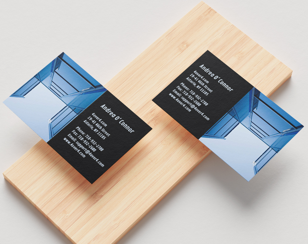 Cotton business cards - Design Template