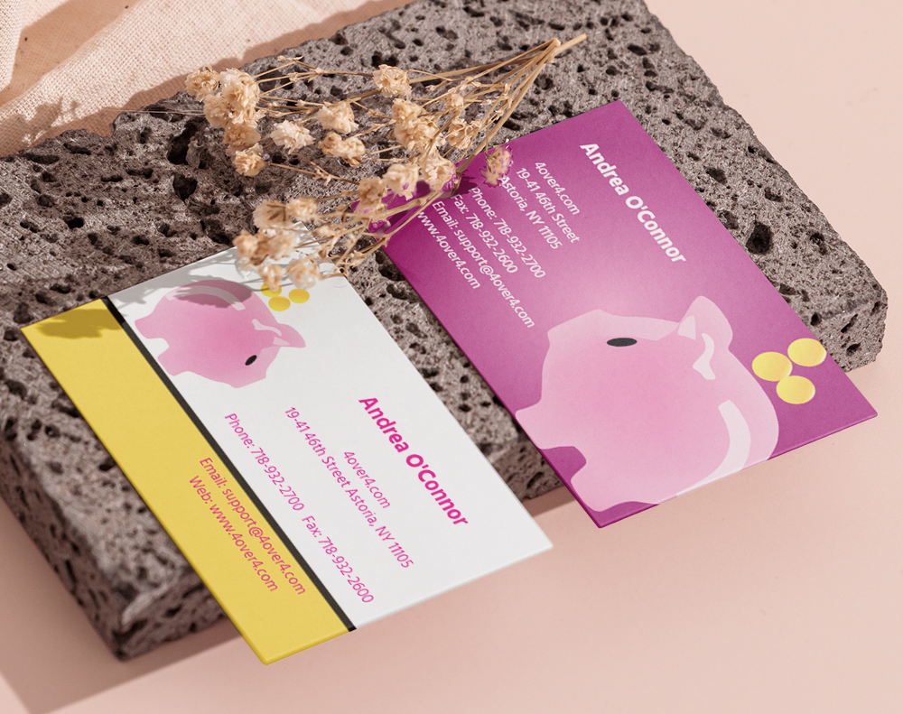 Diamond glitter business cards - Design Template