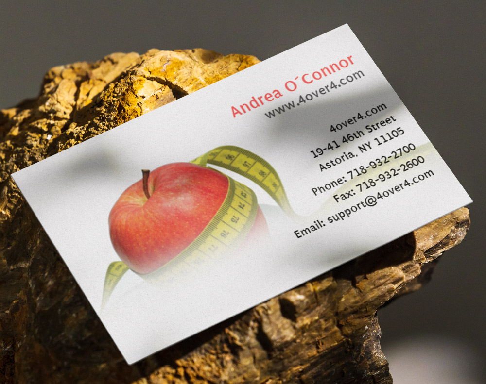 Gloss laminated business cards - Design Template